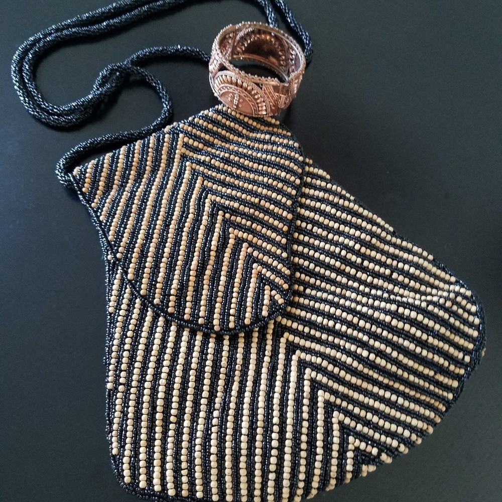 Beaded Crossbody Bag
